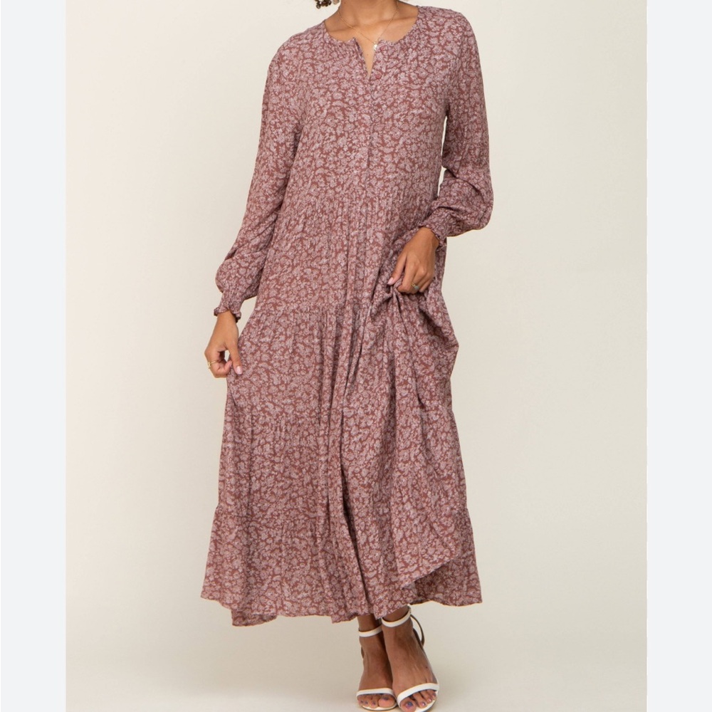 Dress forum midi tiered dress boho style